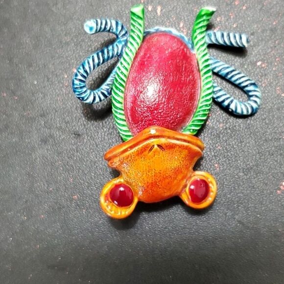 Hollycraft vintage collector frog brooch - Picture 4 of 9